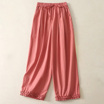 Breathable Cotton Straight-Leg Mindful Movement Pants