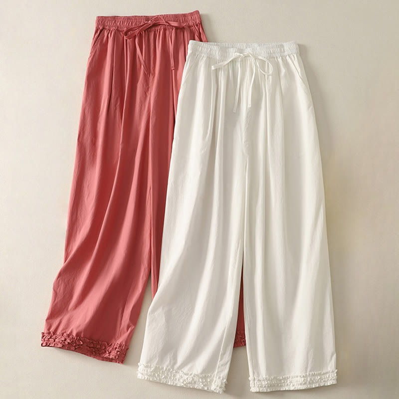 Breathable Cotton Straight-Leg Mindful Movement Pants