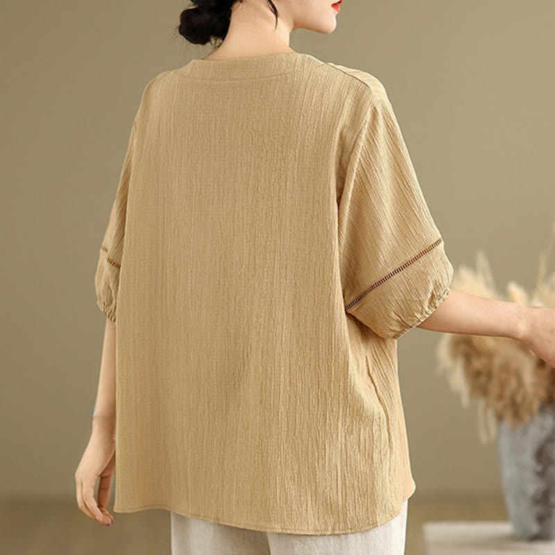 Lightweight Breathable V-Neck Mindful Lounge Shirt
