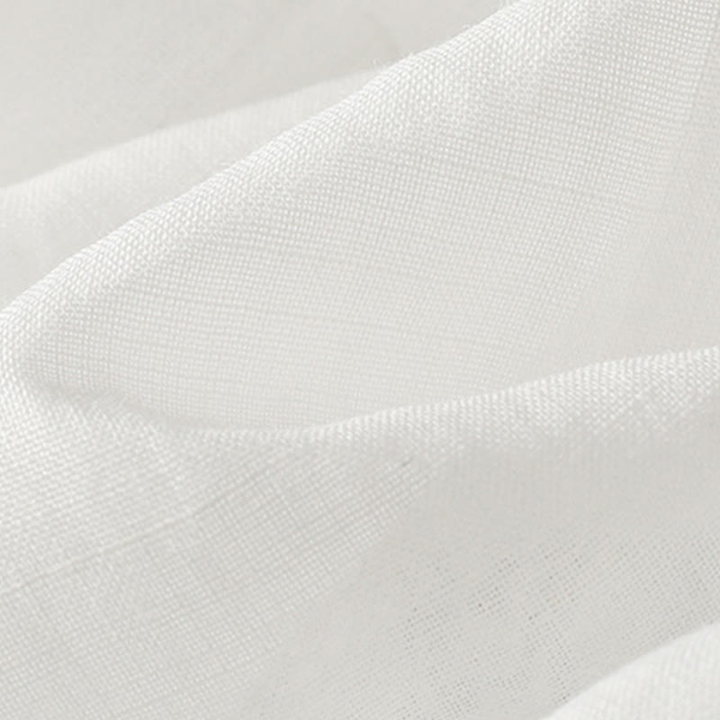 Cotton Linen Three-Quarter Sleeve Mindful Grounding Shirt