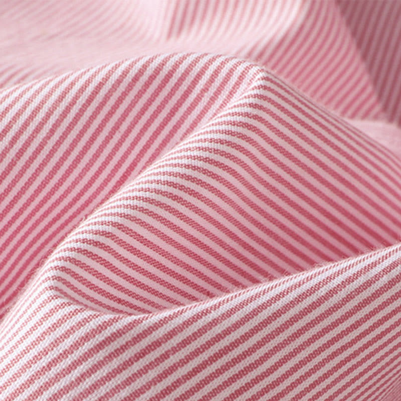 Breathable Cotton Striped Mindful Crew Neck T-Shirt