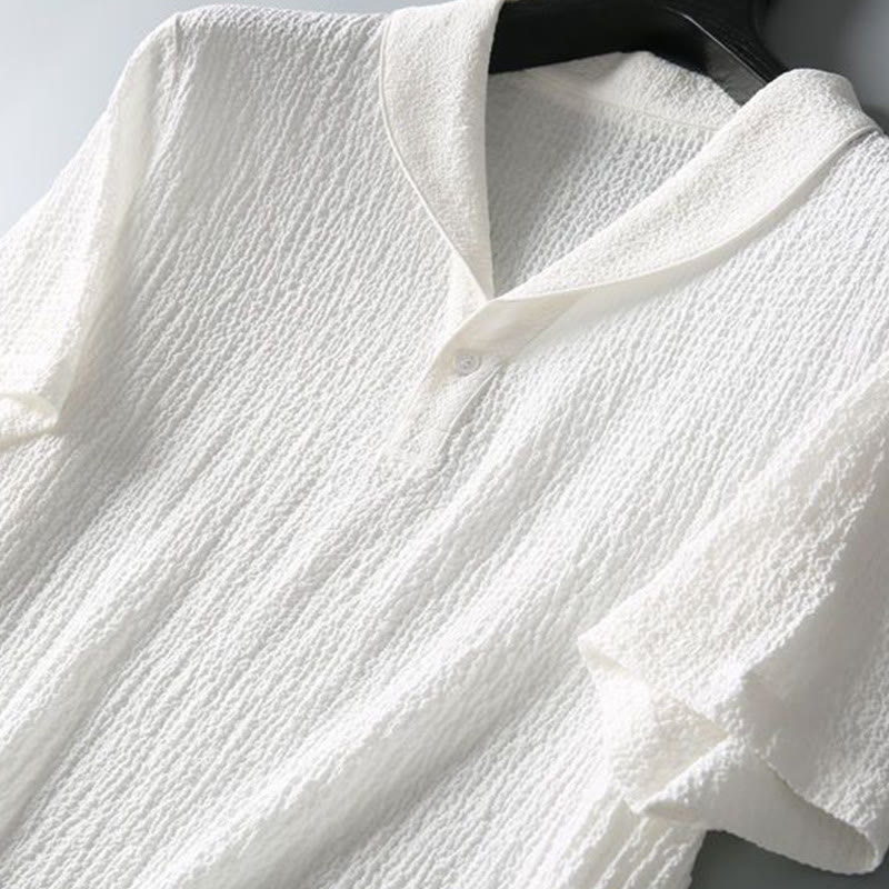 Textured Crinkle Relaxed-Fit Mindful Meditation Set