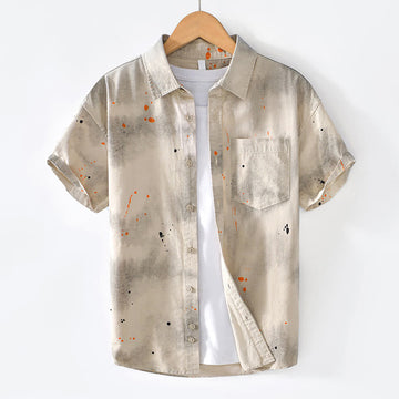 Lightweight Cotton Stand-Collar Mindful Living Shirt