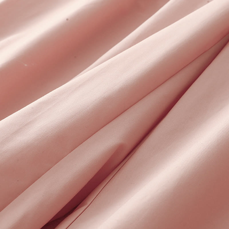 Commute Plain Lace Patchwork Drawstring Design Women's Wide Leg Cotton Ankle-Length Pants With Pockets