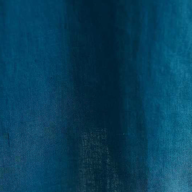 Breathable Linen Stand-Collar Daily Grounding Midi Dress
