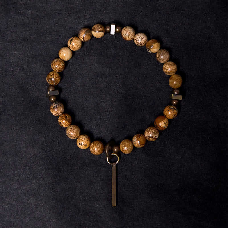 Distressed Design Textured Copper Minimalist Grounding Bracelet