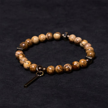 Distressed Design Textured Copper Minimalist Grounding Bracelet