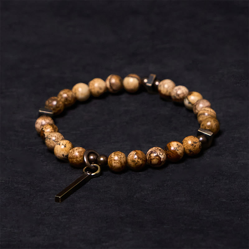 Distressed Design Textured Copper Minimalist Grounding Bracelet