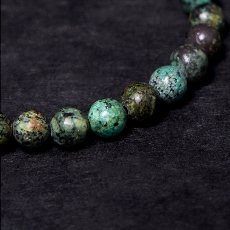 Vintage Distressed Design Turquoise Copper Balance Bracelet