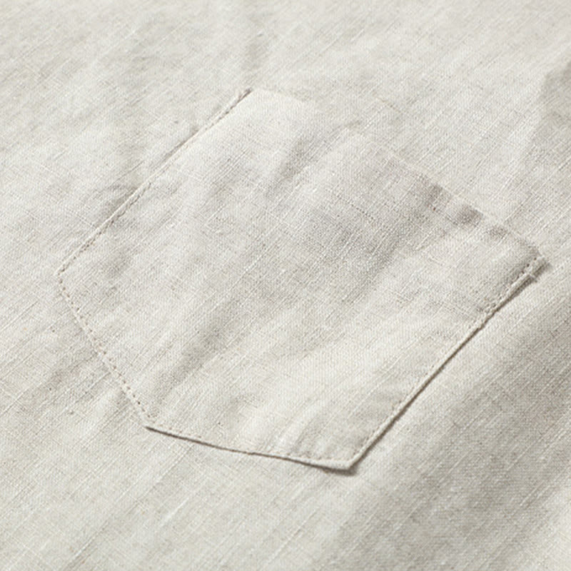 Linen Side-Slit Minimalist Meditation Vest
