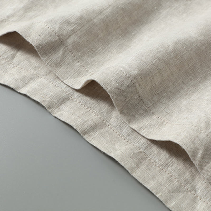 Linen Side-Slit Minimalist Meditation Vest
