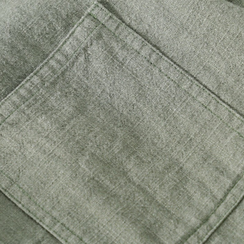 Cotton Linen Lightweight Relaxed Collar Men's Meditation Shirt