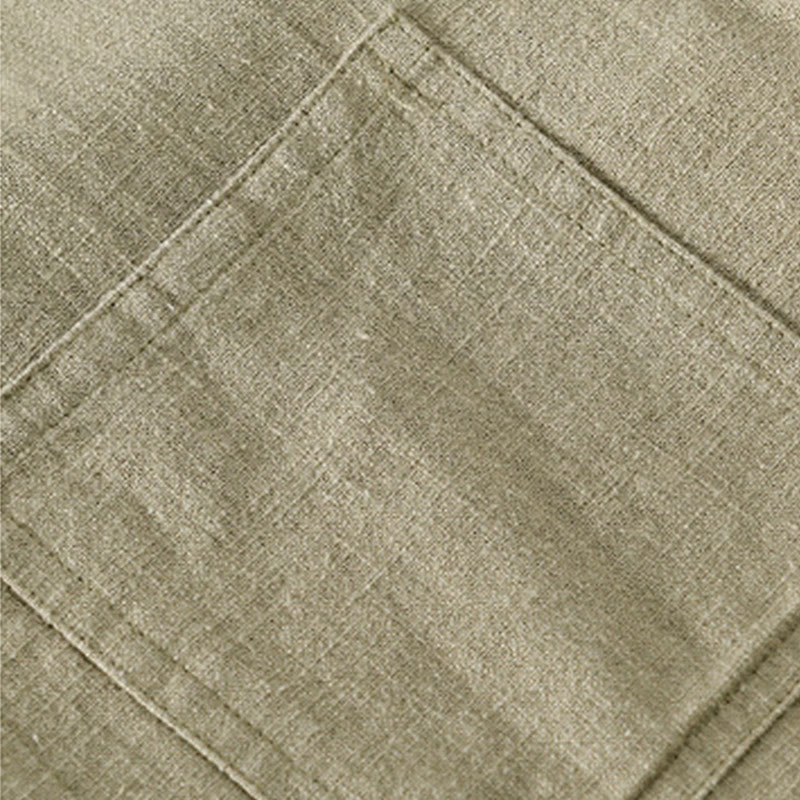 Cotton Linen Lightweight Relaxed Collar Men's Meditation Shirt