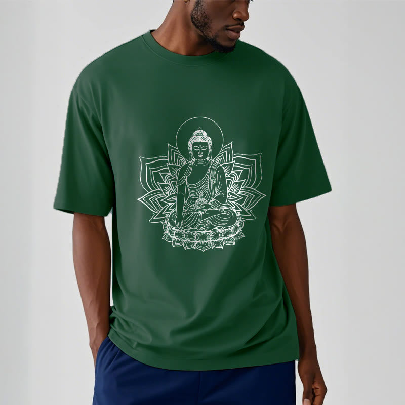 Soft Cotton Crewneck Medicine Buddha Meditation Tee