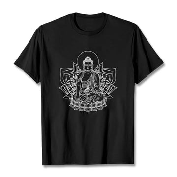 Soft Cotton Crewneck Medicine Buddha Meditation Tee