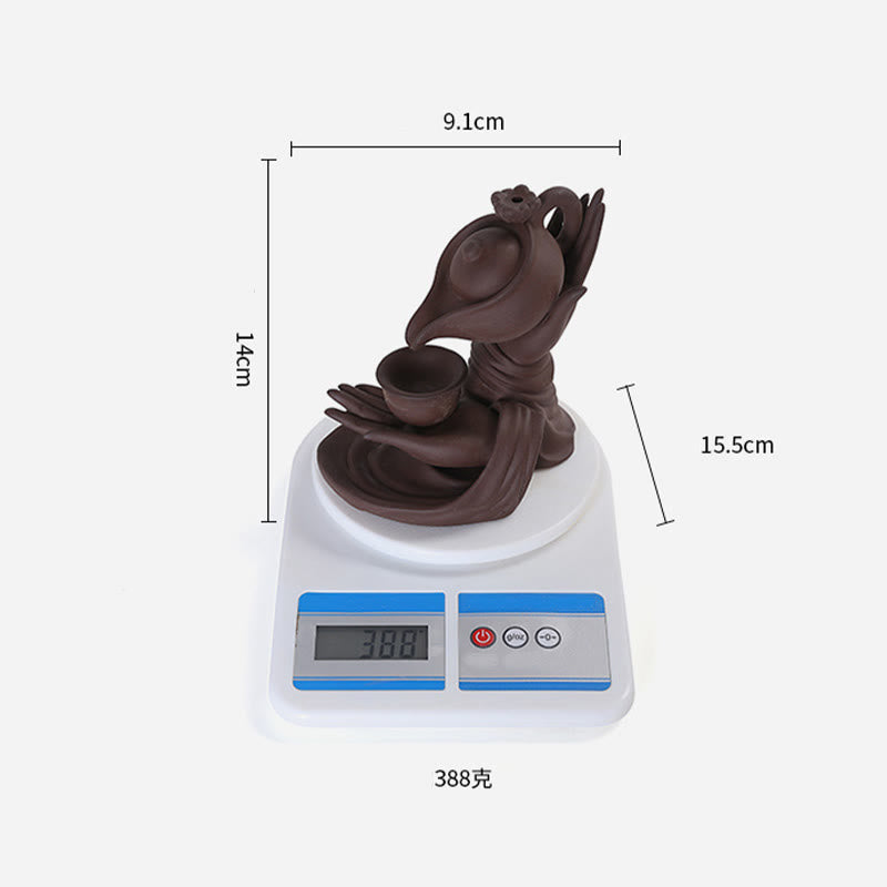 Mudra Buddha Hand Ceramic Teapot Backflow Incense Burner Smoke Fountain