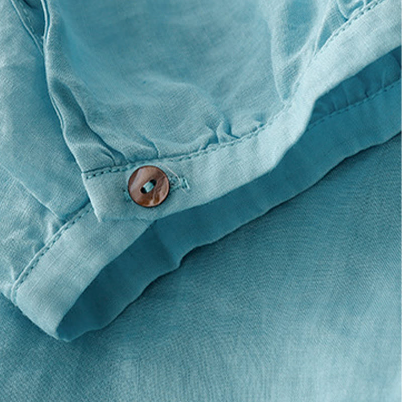 Tactile Cotton-Blend Three-Quarter Sleeve Mindful T-Shirt