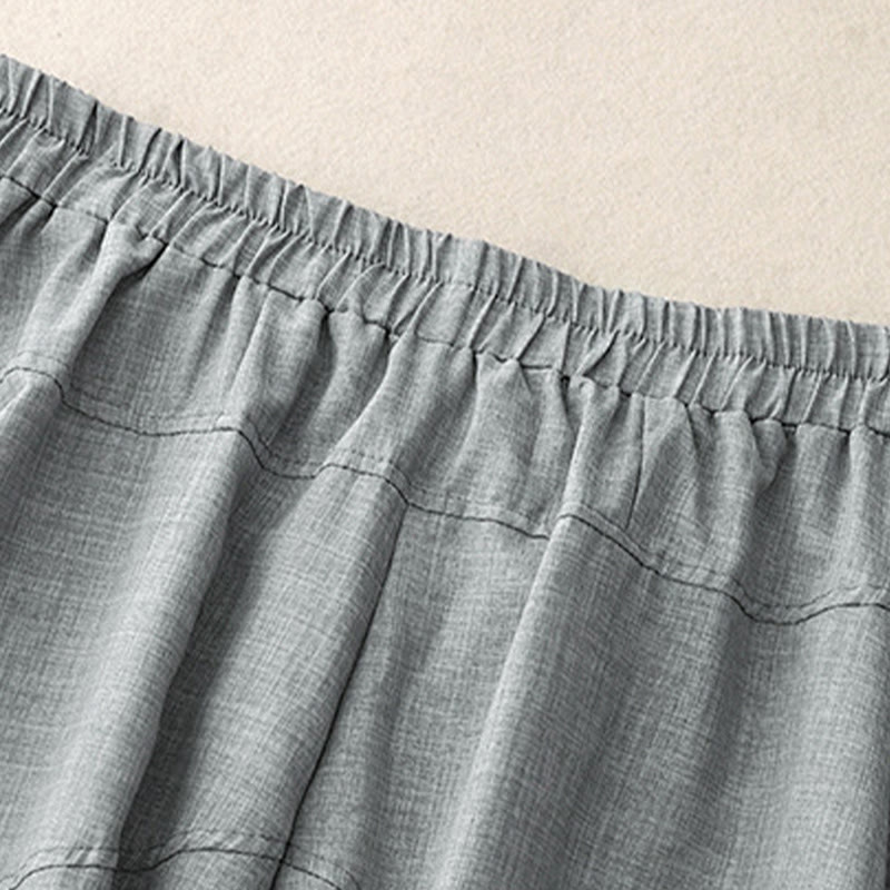 Cotton Linen Wide-Leg Mindful Movement Meditation Pants