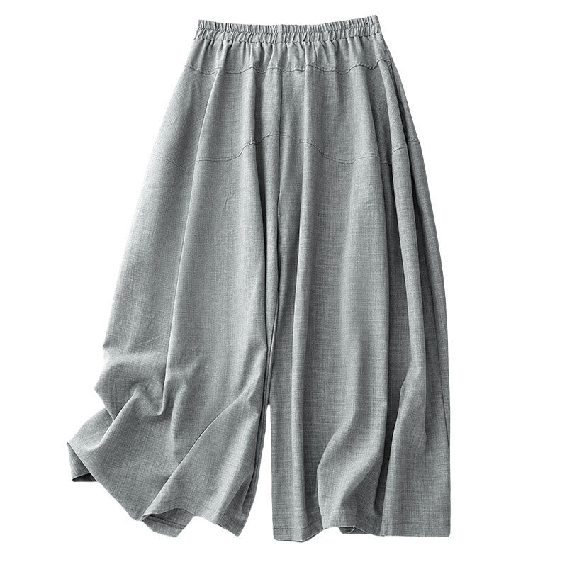Cotton Linen Wide-Leg Mindful Movement Meditation Pants