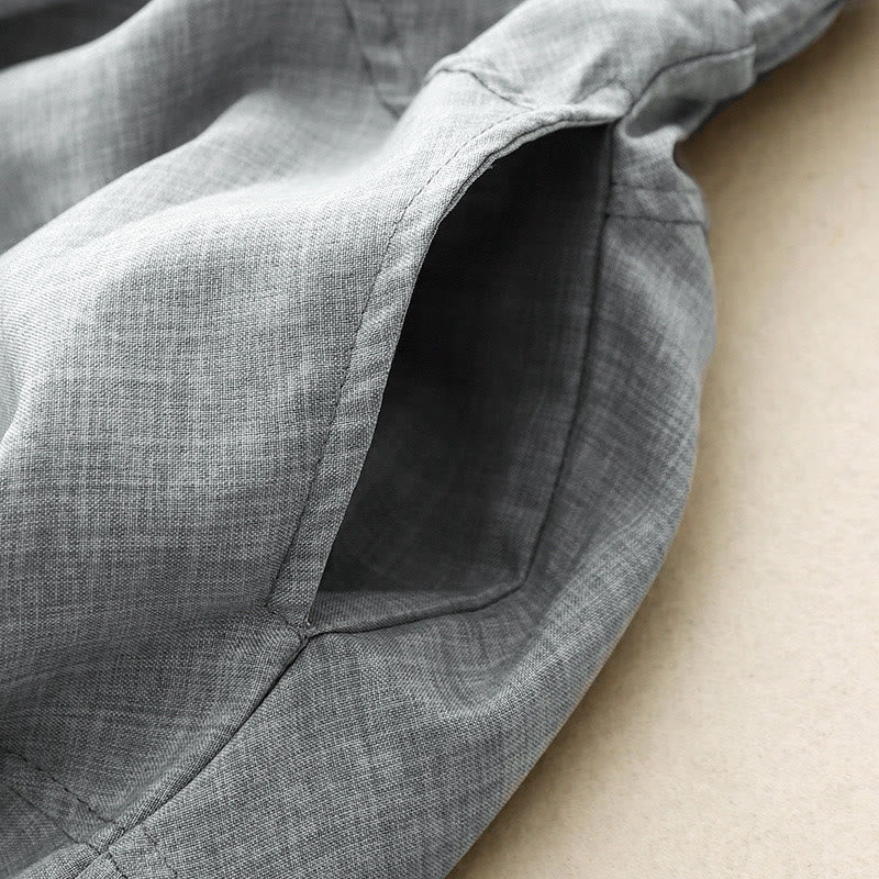 Cotton Linen Wide-Leg Mindful Movement Meditation Pants