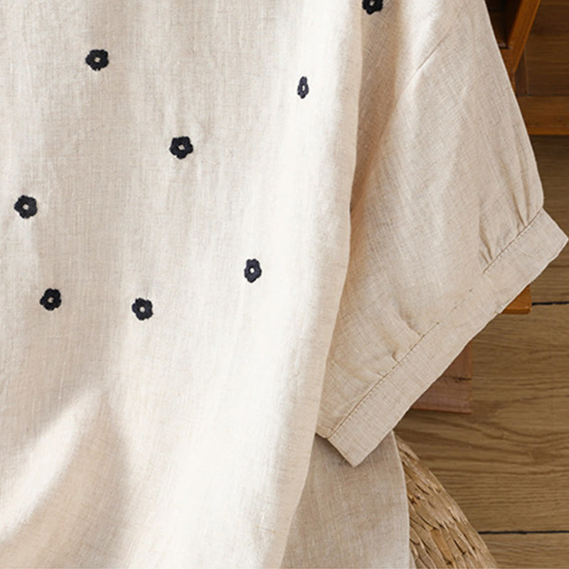 Lightweight Embroidered Crew-Neck Mindful T-Shirt