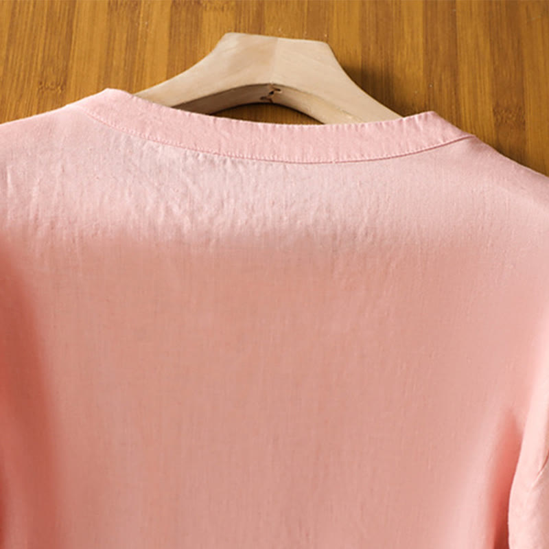 Lightweight Embroidered Crew-Neck Mindful T-Shirt