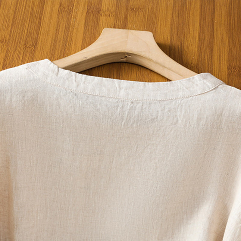 Lightweight Embroidered Crew-Neck Mindful T-Shirt
