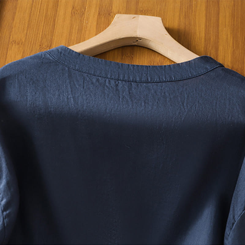 Lightweight Embroidered Crew-Neck Mindful T-Shirt