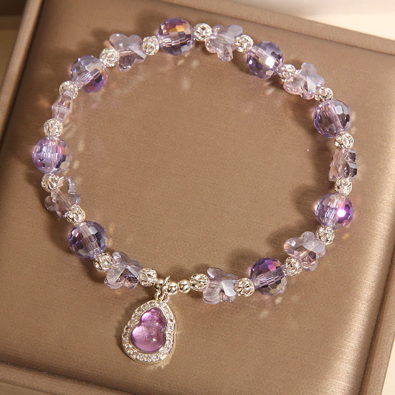 Butterfly Gourd Amethyst Citrine Labradorite Balance Bracelet