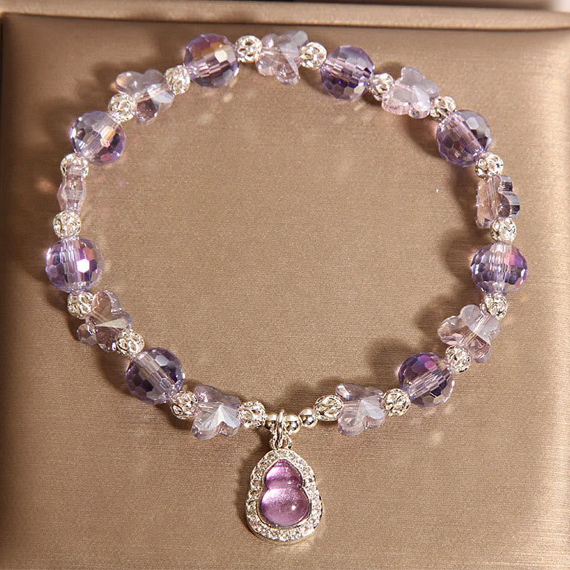 Butterfly Gourd Amethyst Citrine Labradorite Balance Bracelet