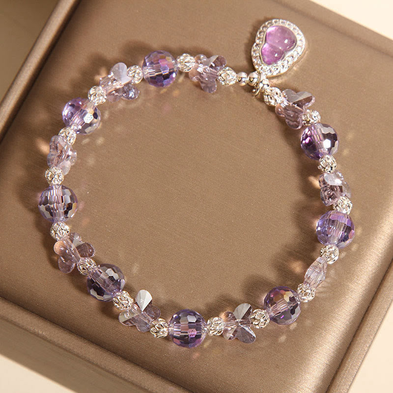 Butterfly Gourd Amethyst Citrine Labradorite Balance Bracelet