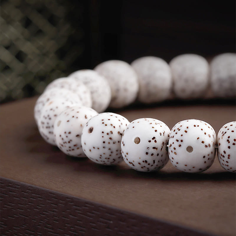 Hand-Polished Star Moon Bodhi Seed Elephant Copper & Liuli Bracelet