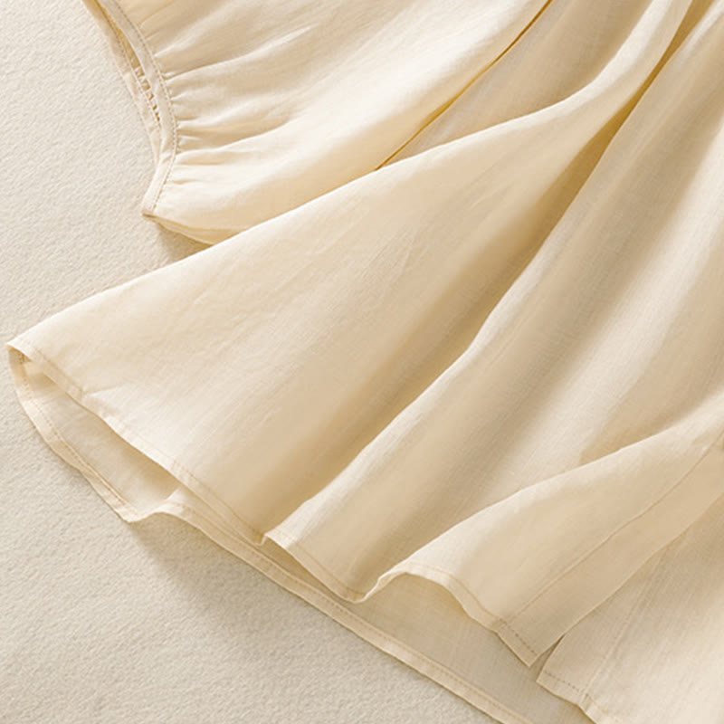 Lightweight Cotton Three-Quarter Sleeve Mindful Movement Shirt