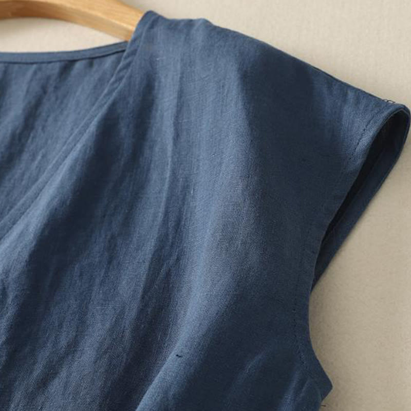 Breathable Cotton V-Neck Mindful Meditation Vest
