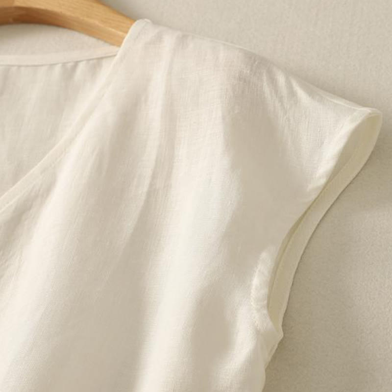 Breathable Cotton V-Neck Mindful Meditation Vest