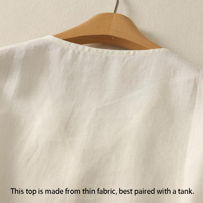 Breathable Cotton V-Neck Mindful Meditation Vest