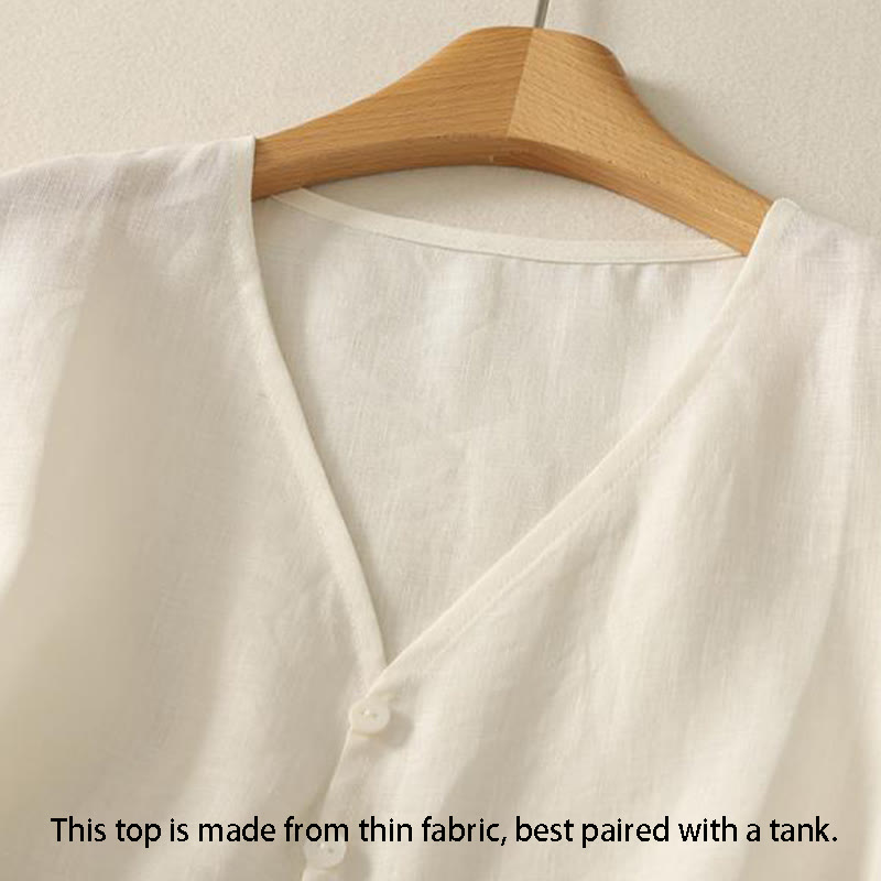 Breathable Cotton V-Neck Mindful Meditation Vest