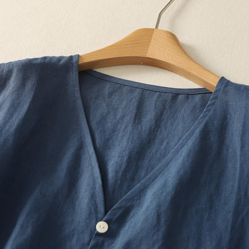 Breathable Cotton V-Neck Mindful Meditation Vest