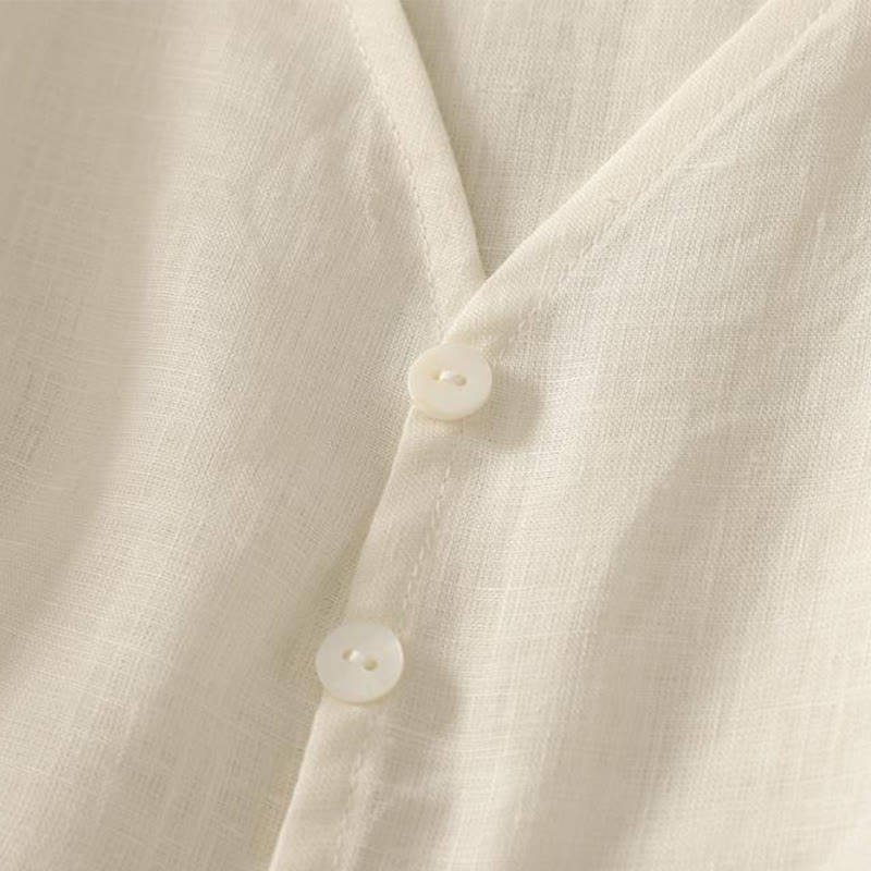 Breathable Cotton V-Neck Mindful Meditation Vest