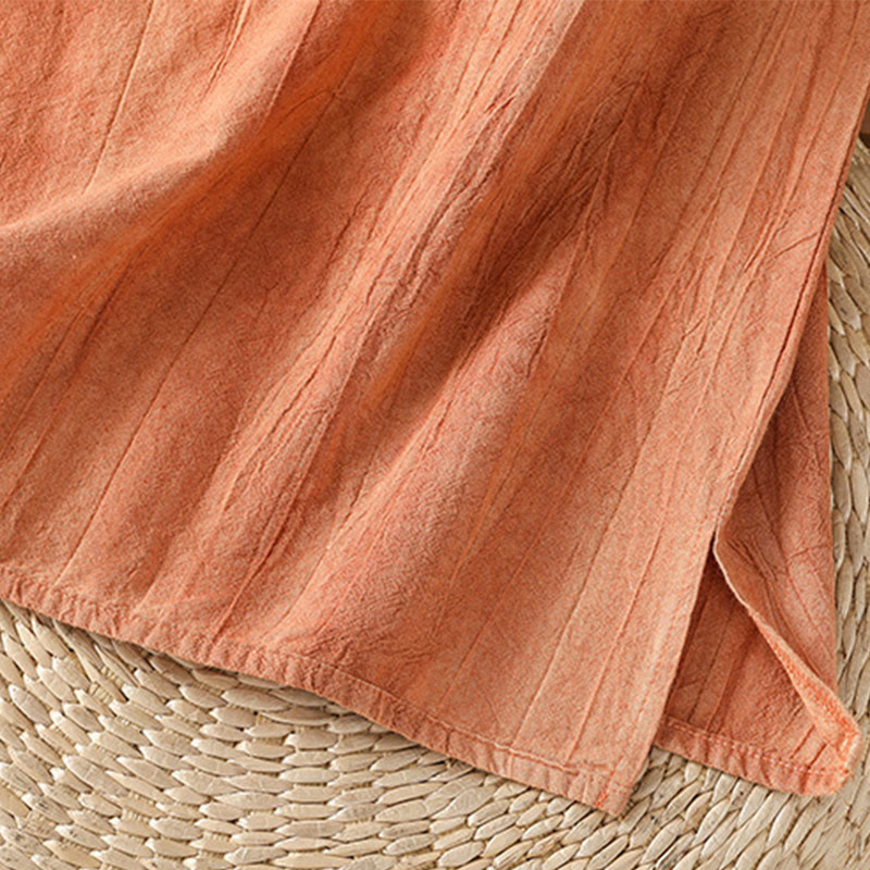 Breathable Cotton Stand Collar Sleeveless Meditation Vest