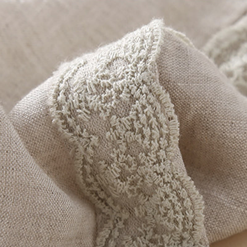 Breathable Cotton Linen Cropped Meditation Harem Pants