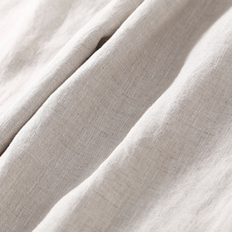 Breathable Cotton Linen Cropped Meditation Harem Pants