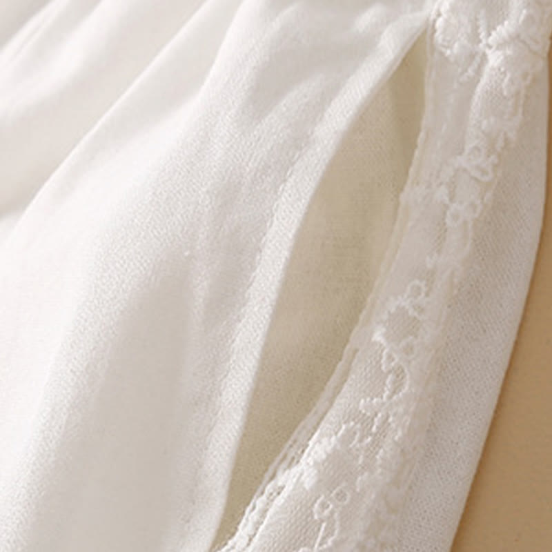 Breathable Cotton Linen Cropped Meditation Harem Pants
