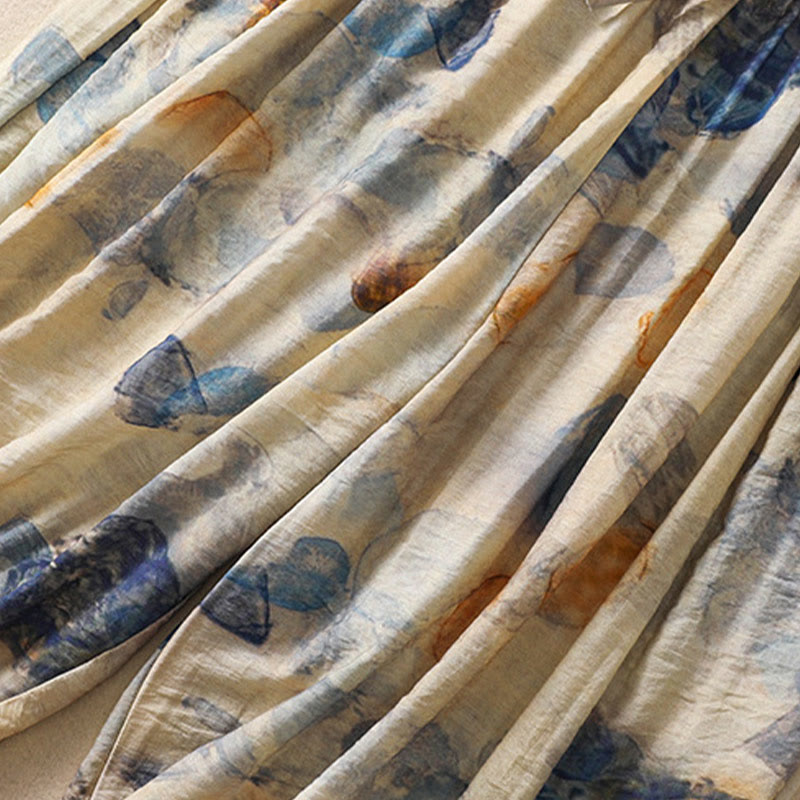 Botanical Print Harem Mindful Movement Pants