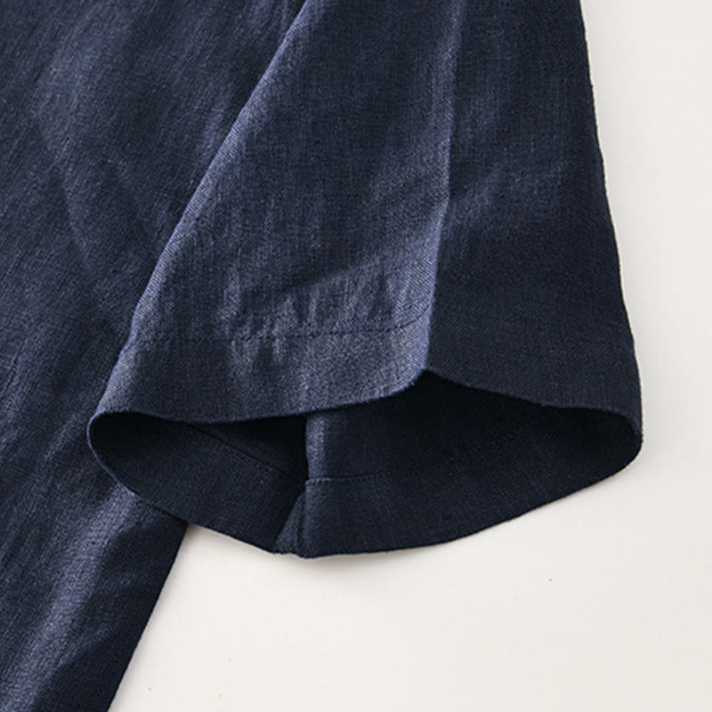 Men's Breathable Linen Minimalist Grounding Shirt
