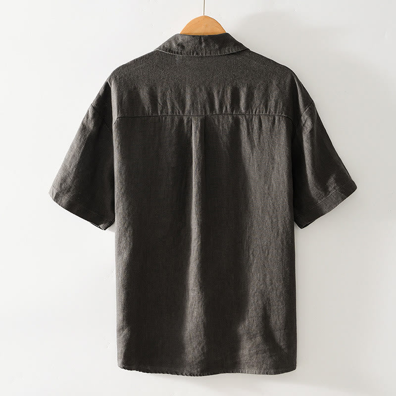 Men's Breathable Linen Minimalist Grounding Shirt