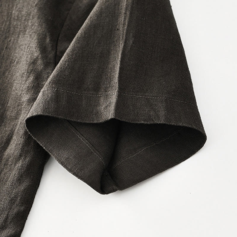 Men's Breathable Linen Minimalist Grounding Shirt
