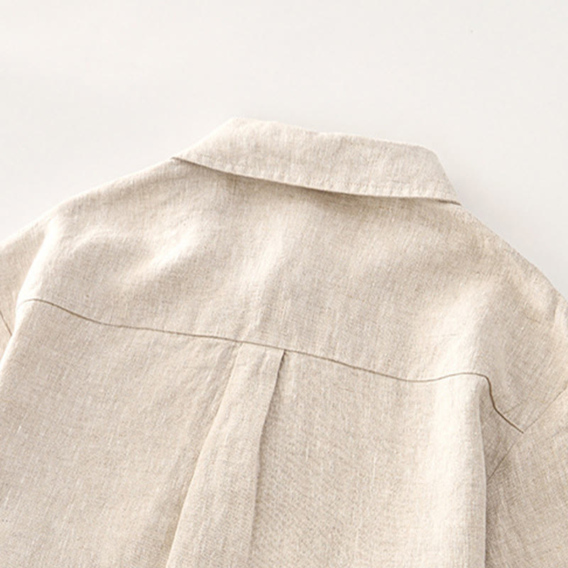 Men's Breathable Linen Minimalist Grounding Shirt