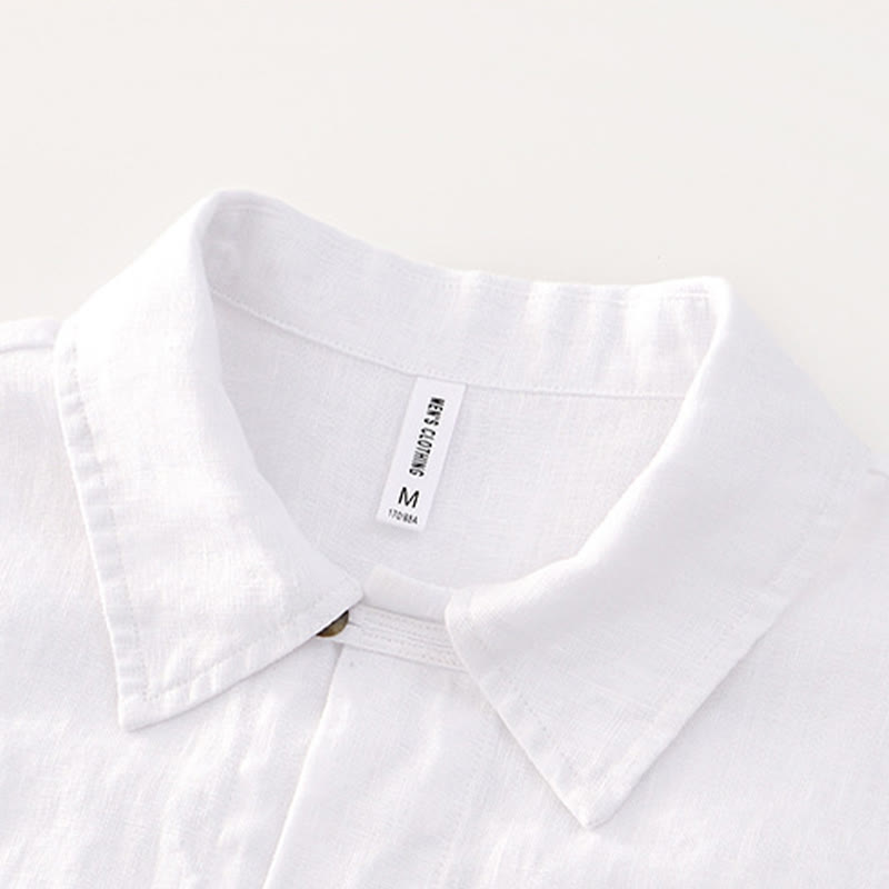 Men's Breathable Linen Minimalist Grounding Shirt