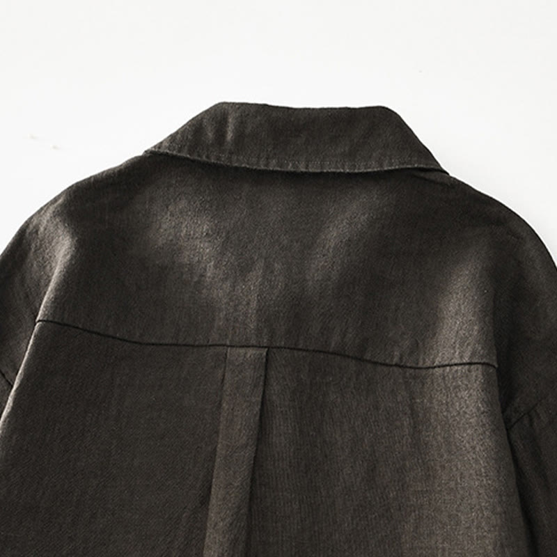 Men's Breathable Linen Minimalist Grounding Shirt